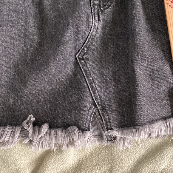 We The Free distressed black jean skirt - Picture 7 of 8